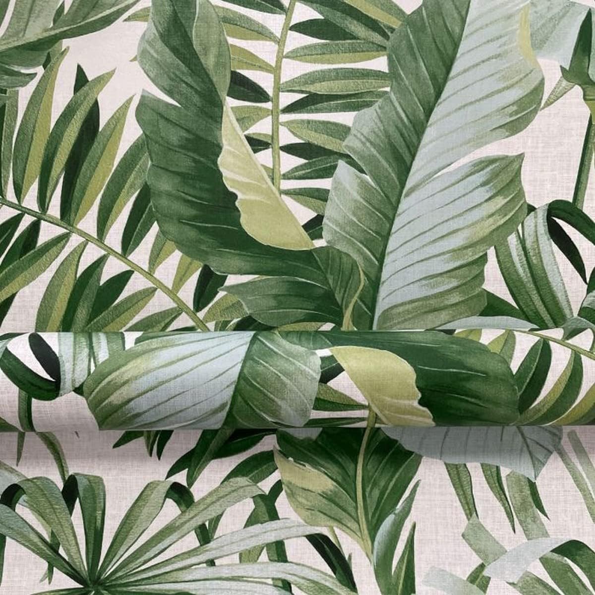 Fine Decor FD24133 - Solstice Tropical Leaf Blue Wallpaper
