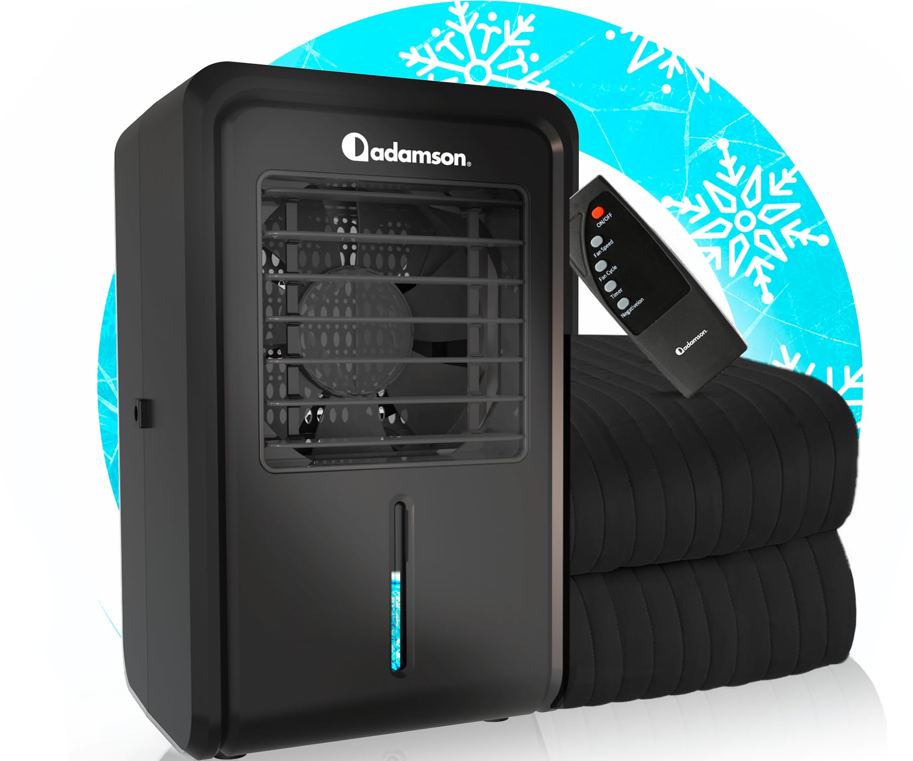 Adamson B10 kühlende Matratzenauflage – Twin 190x100 cm – 100% Baumwolle – Kühlmatte Bett für ruhigen, erholsamen Schlaf – Ideal für heiße Schläfer – Energiesparendes Design