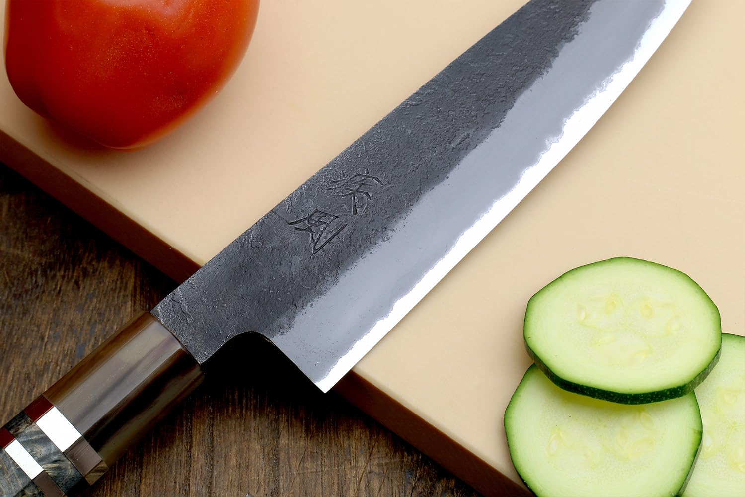 Yoshihiro Aoko Nakiri Japanisches Gemüsemesser ohne Saya, 165 mm