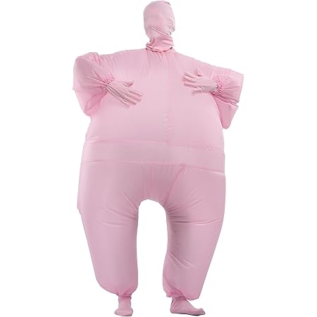 Amazon Cosgarden 単色 空気充填 膨張式 衣装セット 着ぐるみ 膨らむ 大人用 コスチューム ピンク コスプレ 仮装 通販