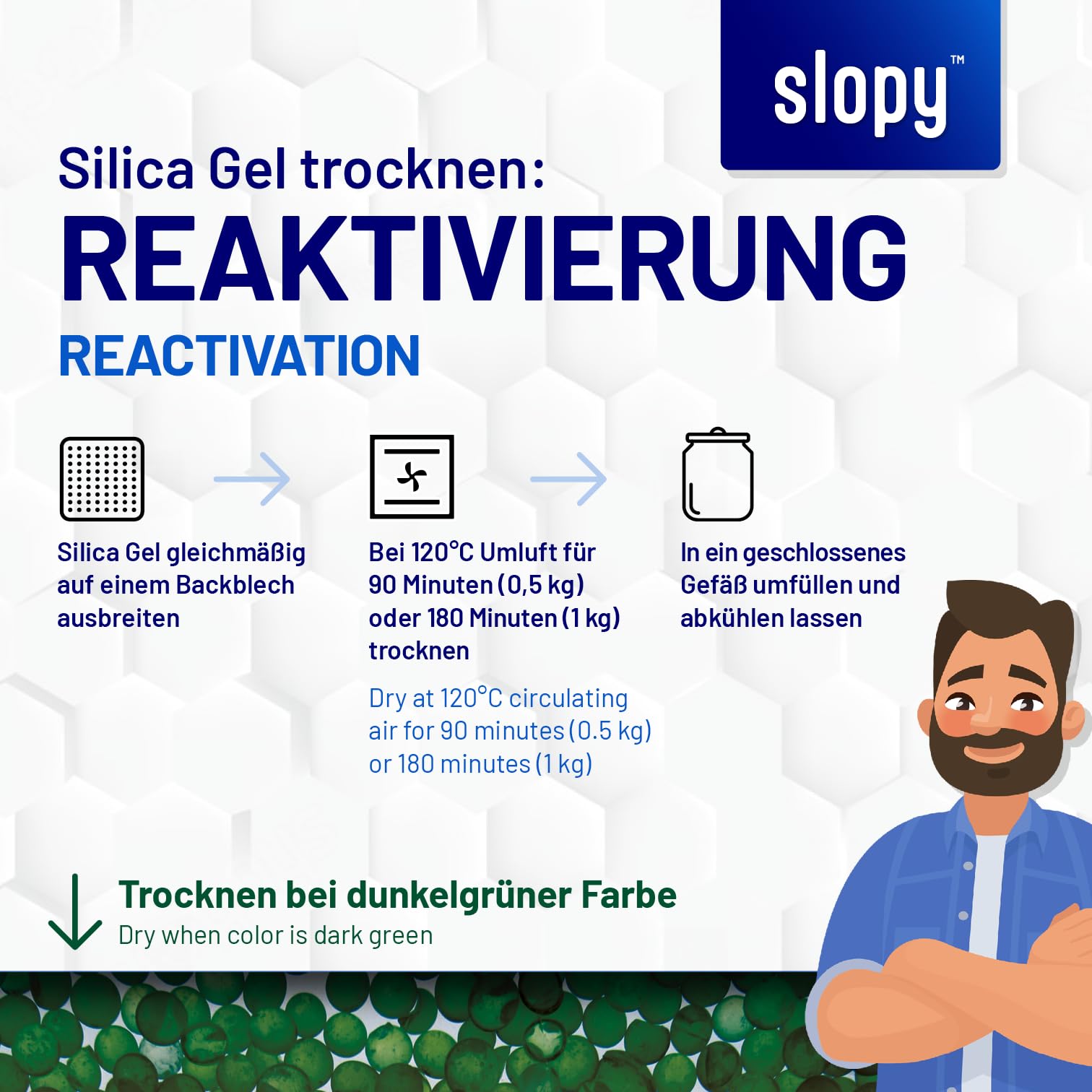 Slopy Gel de silice 900 g