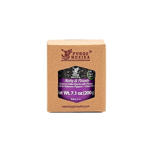 Miniatura 5 de FUEGO MEXIKA  Nuez y Picante - Pasta gourmet de chile mexicano, salsa con ciruelas secas y nueces - Mezcla de pimientos morita y habanero, tostados