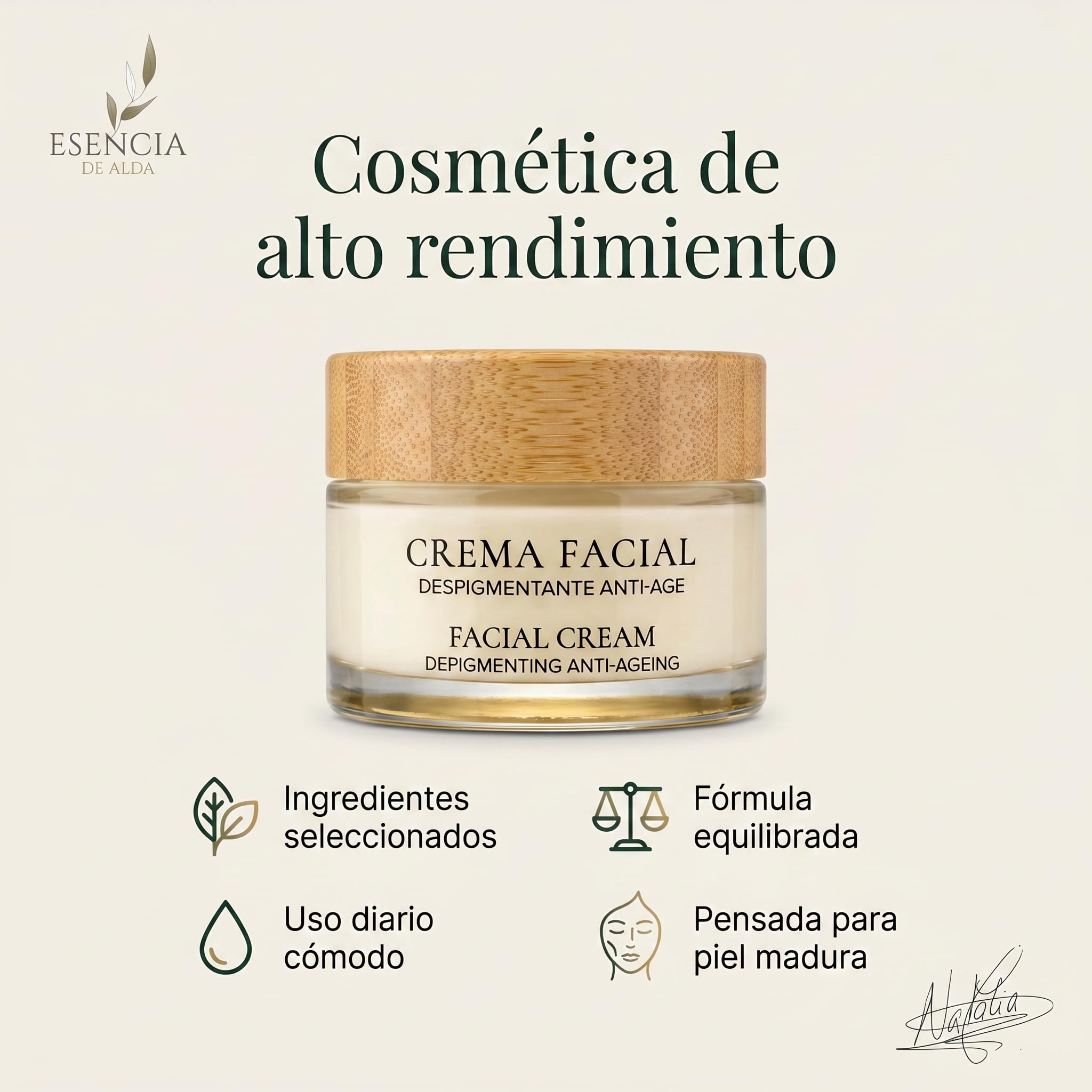 Crema Facial Mujer Antiedad Despigmentante Coreana con Centella Asiatica y Niacinamida Acido Hialuronico reduce Manchas Arrugas y Flacidez Piel Madura 40 años Hidratante Antiarrugas dia y noche 50 ml