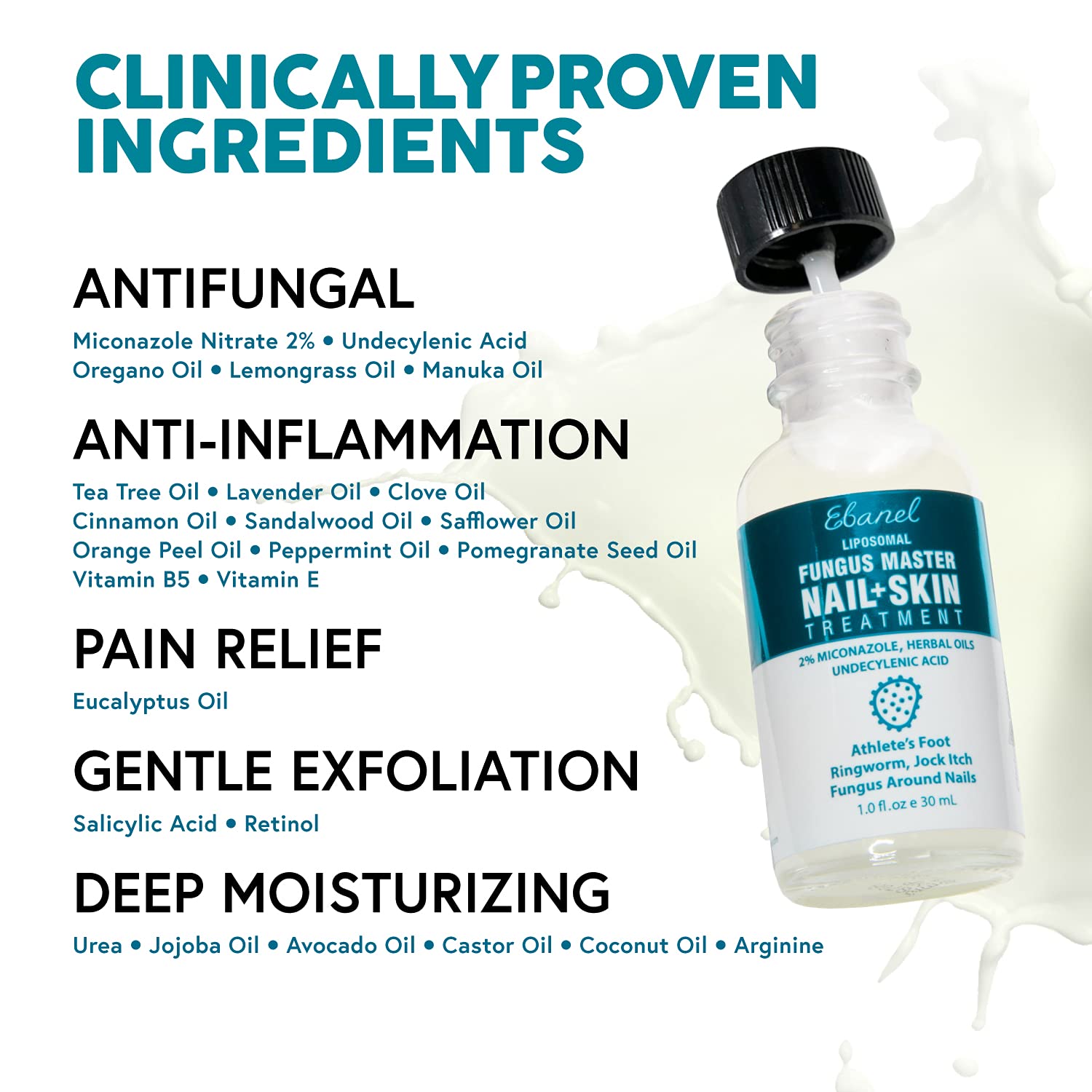 Buy Ebanel Foot Fungus Treatment Extra Strength Athletes Foot Cream