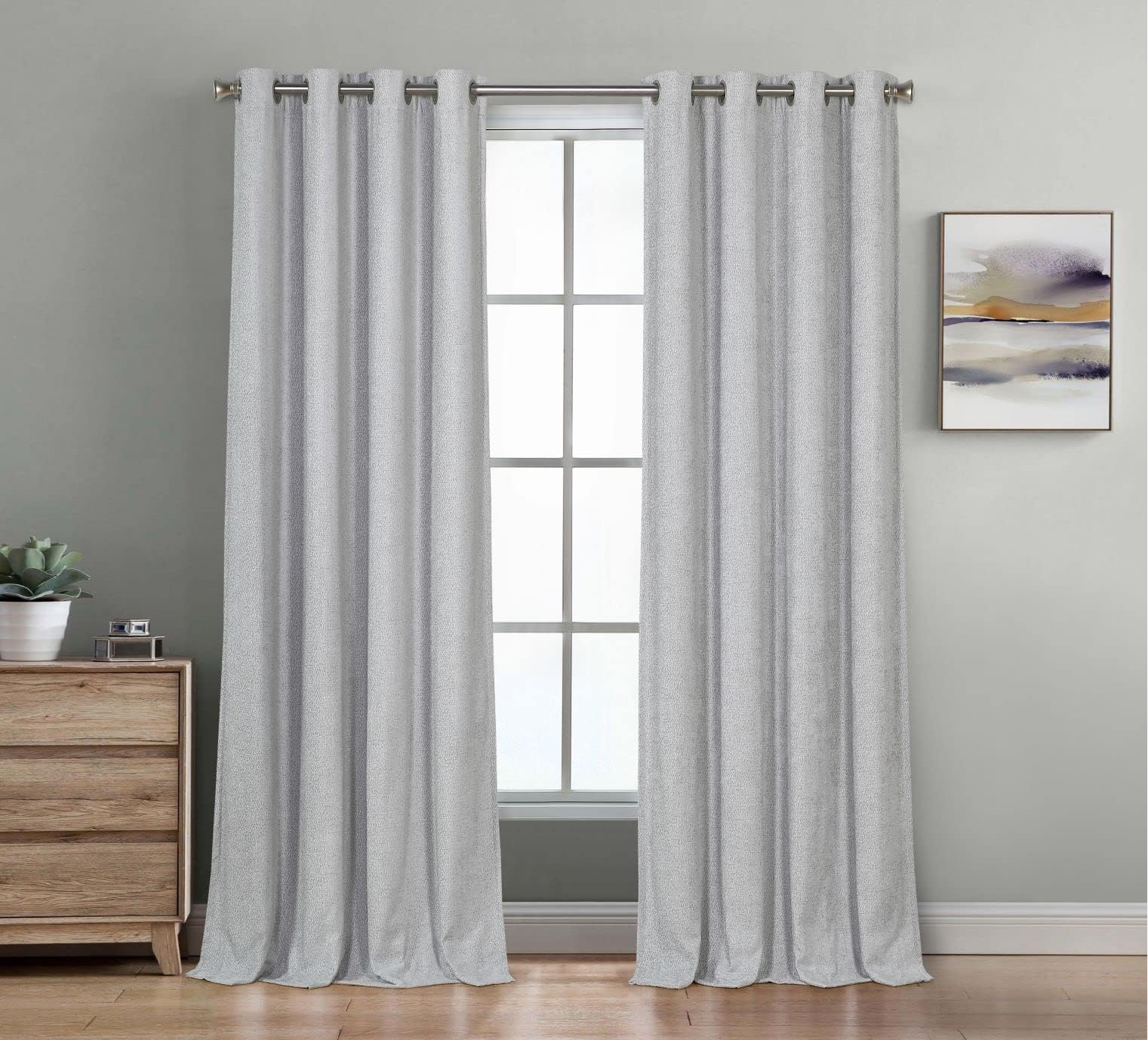 SUN+BLK Kinsley Lined Textured Total Blackout Light