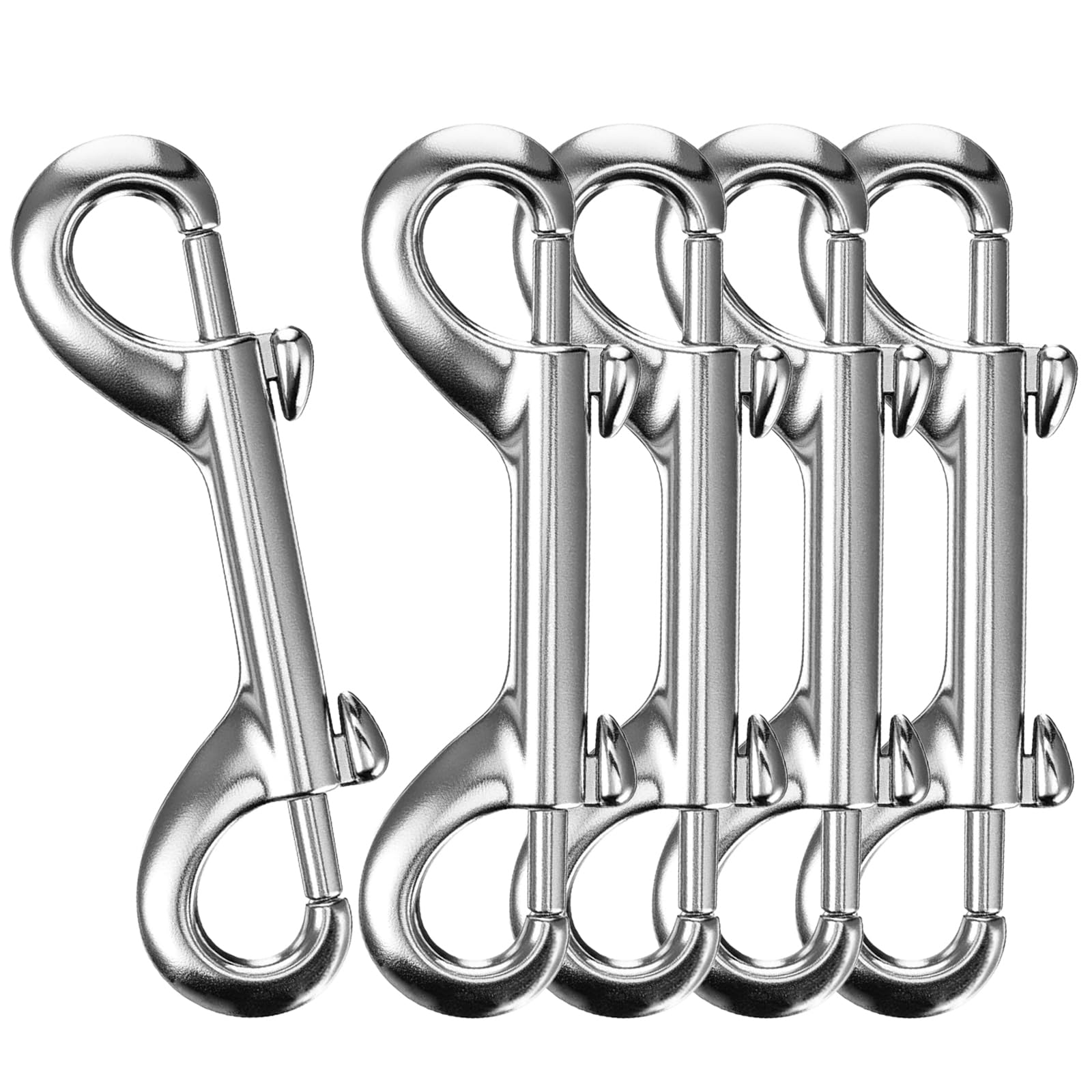 Double Ended Bolt Snap Hooks, Utiant 5-Pack Zinc Alloy Dog Lead Clip Key Holder Hook