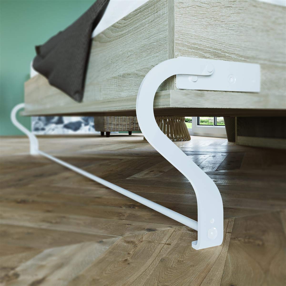 SMARTBett Standard 160x200cm Vertical Oak Sonoma Murphy Bed, Folding