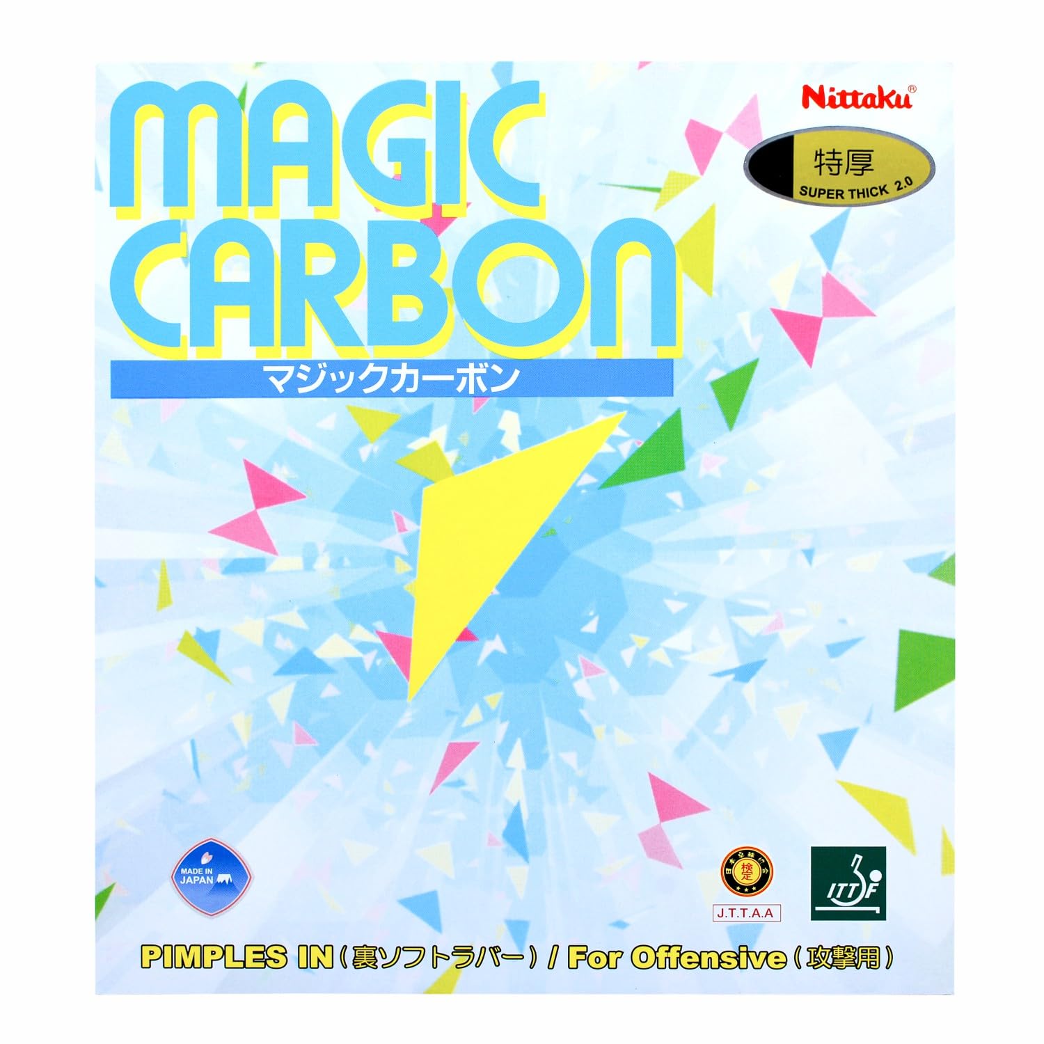 NITTAKU Magic Carbon Table Tennis Rubber, Color-Black-picture-24