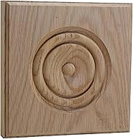 Vista 4 de EWAP90 Rosette Casing Corner Block 1" x 5-1/2" Cuadrado Sin Terminar, Arce