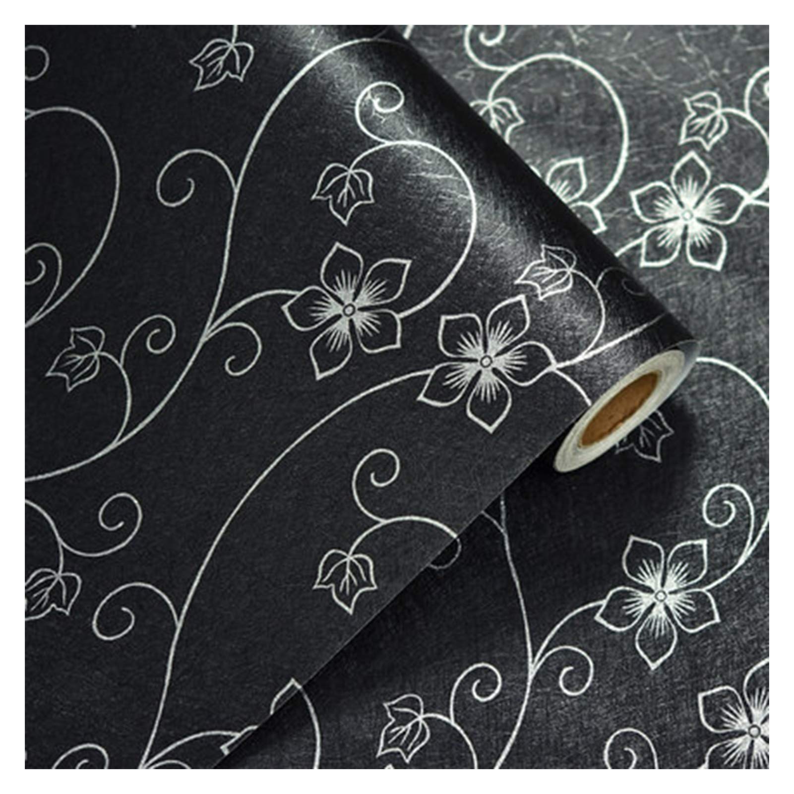Carta da Parati Carta Da Parati Autoadesiva In PVC, Autoadesivo Dell'ombra Impermeabile Con Motivo Nero, Bagno Camera Da Letto Hotel Shading Glassing Glass Wall Sticker (Size : 1.2X2M)