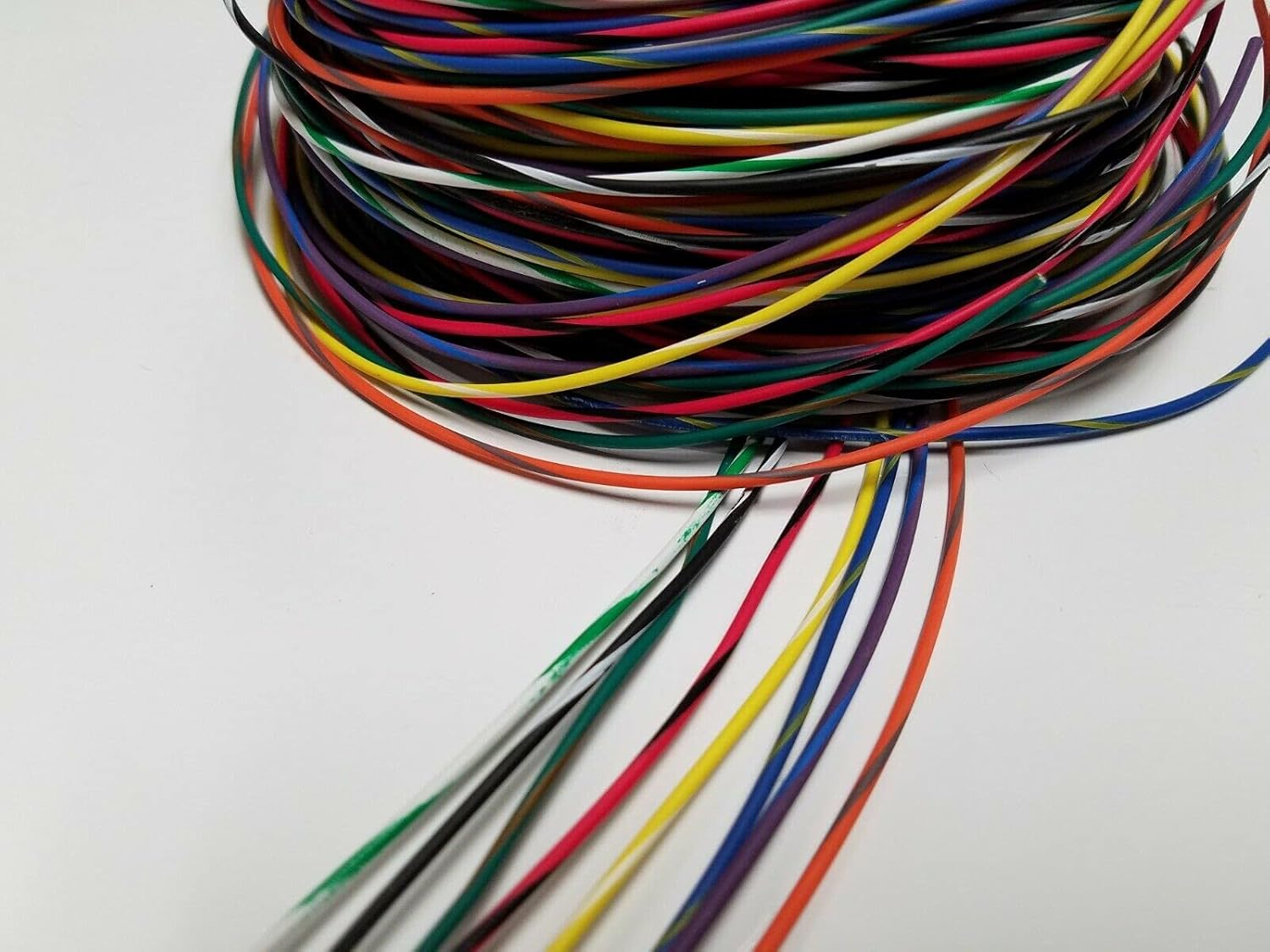 22 AWG TXL HIGH Temp Automotive Wire 8 Striped Colors 25 FT Each 200 FEET (B)