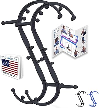 Body Back Buddy Elite Back Massager & Neck Massager for Pain Relief, Black