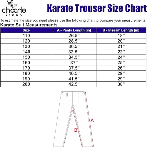 Miniatura 2 de ChoCho Karate Gi Pants for Adult & Kids Martial Arts Pants Student Elastic Waist Karate Trousers