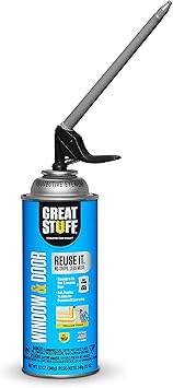 Great Stuff 99108862 Smart Dispenser Window & Door, Yellow 12 Oz.