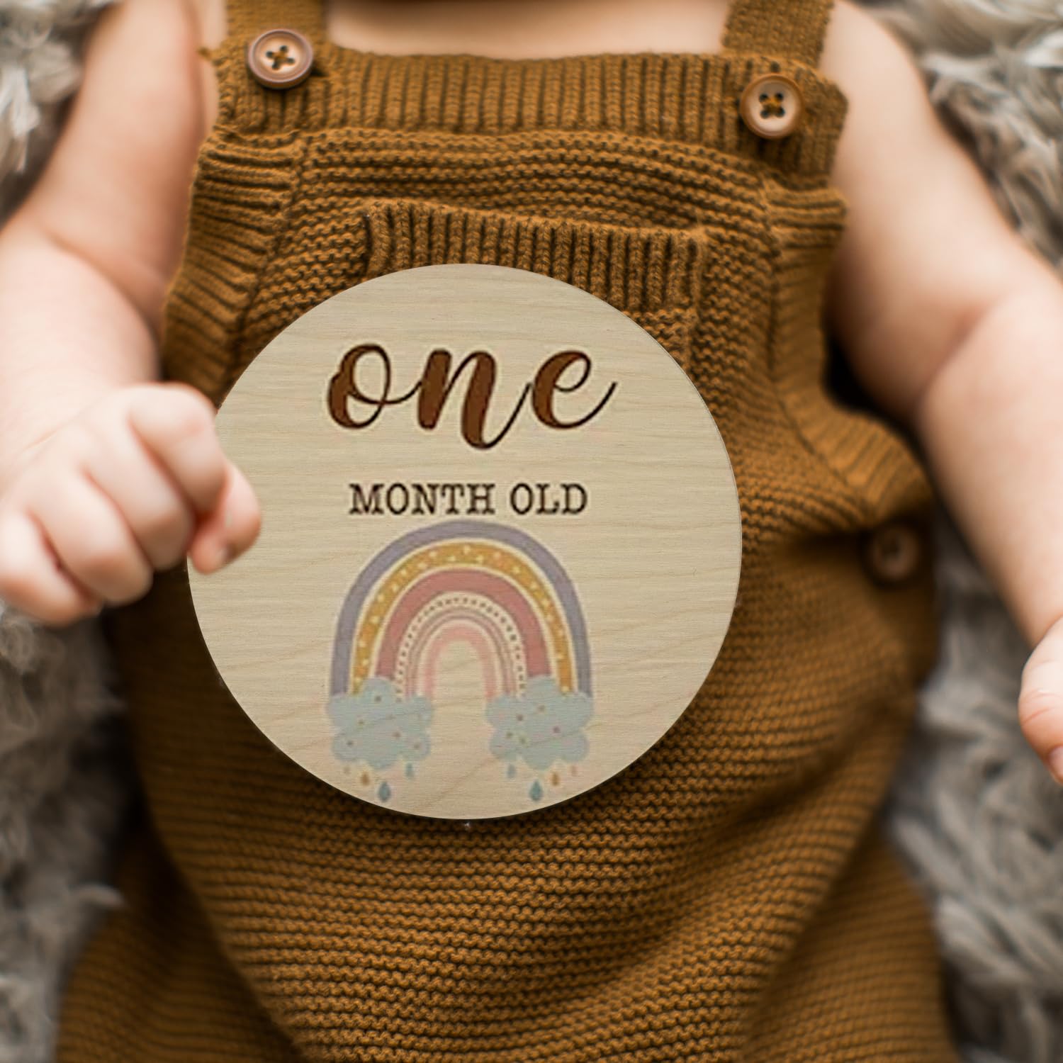 Baby Milestone Cards, Monthly Milestone Baby Discs Parents Personalised Gifts - Image 3