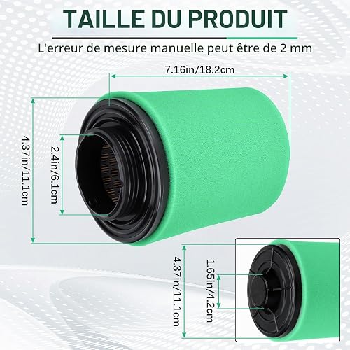 Cnornus filtre à air de moto pour 707800371 Can-Am Outlander Max 450 570 650 800R 1000 1000R 4x4 2012-2020 - 6
