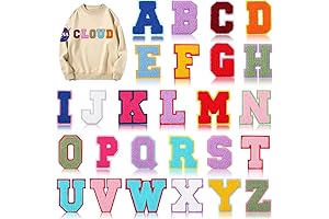 Iron-on Letter Patches for Custom Apparel Creations