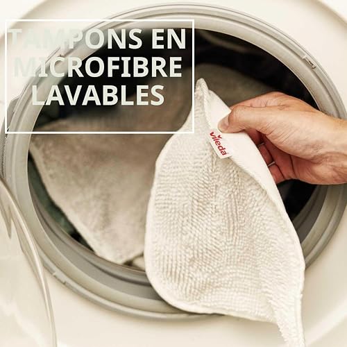 Vileda 146576 Recharge pour Balai Pulvérisateur 100°C/Balai à Vapeur Blanc 2,5 x 17 x 27,5 cm - 4