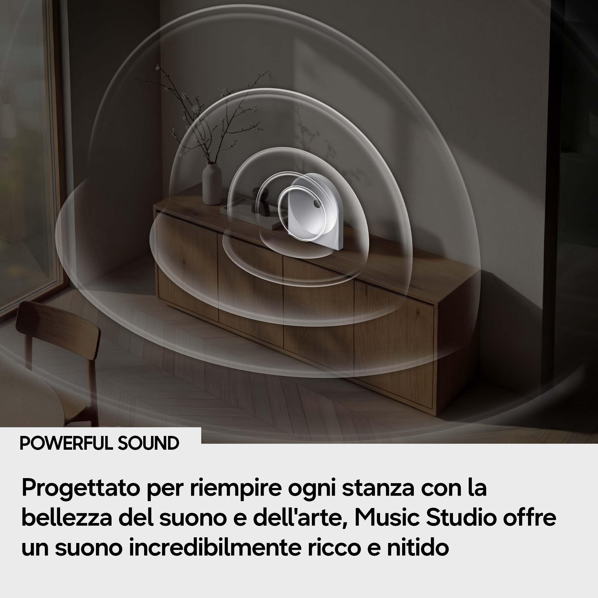 Samsung HW-LS51H/XC Speaker Music Studio 5, WiFi-Bluetooth Smart Wireless Speaker, Con Dolby Atmos, Wireless Music Streaming, Powerful Sound, Bouroullec Dot Design, Built-in Voice Assistant, 2026
