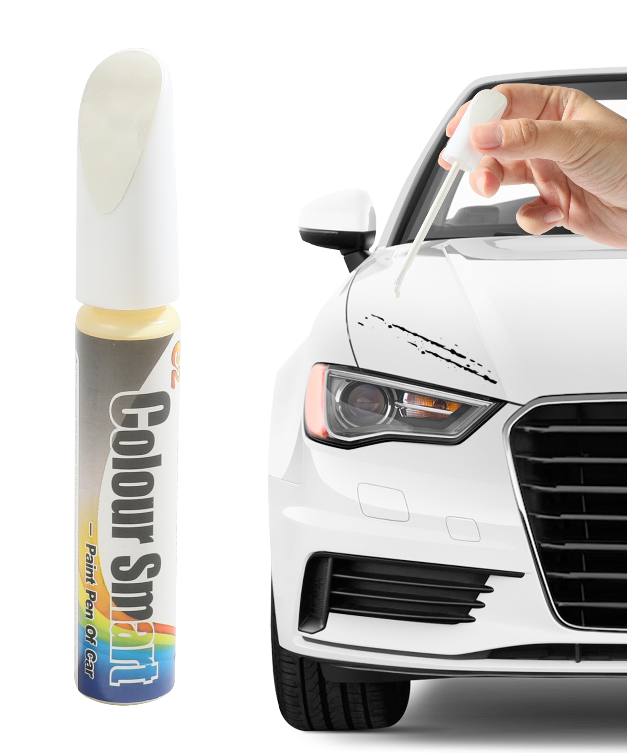 Car Scratch Repair,Scratch Remover for Vehicles,Car Remover Scratch Paint Pen Car Touch Up Paint Fill Paint Pen,Car Accessories Touch-up Pen Car Scratch Remover for Deep Scratches (White)