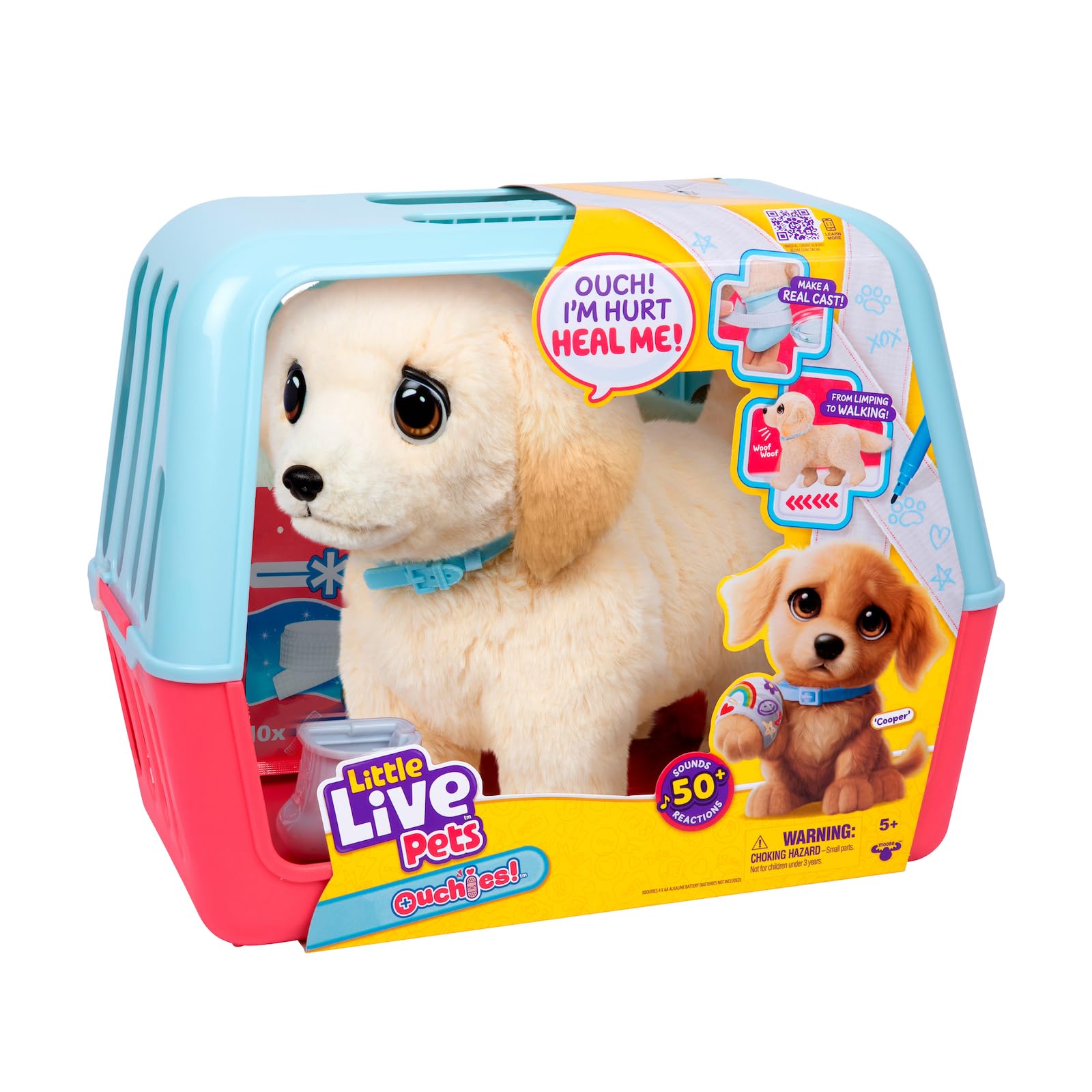 テレビ puppy Little Live Pets Ouchies - Cooper The Retriever Puppy|Transform