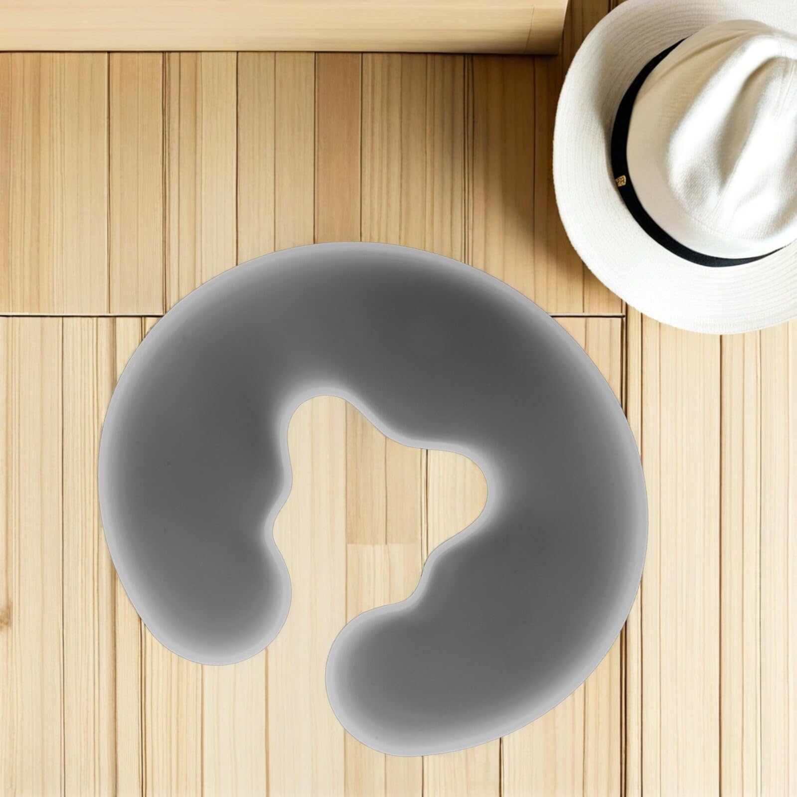 Cuscino Massaggio Viso in Silicone Ergonomico a Forma di U con Supporto Morbido per Spa e Trattamenti Corpo con Respirazione senza Cuciture e Rilassamento Profondo