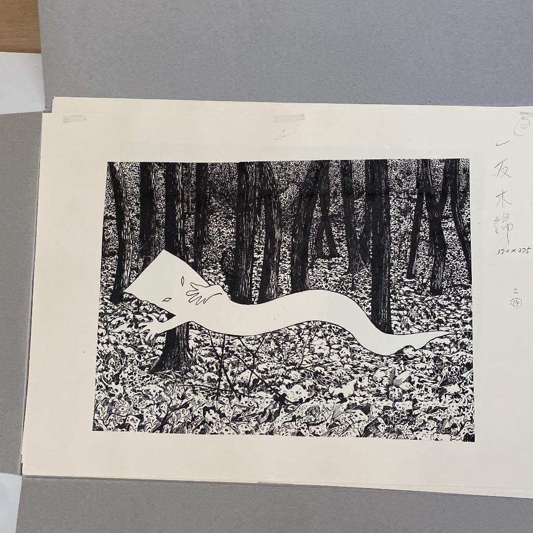 水木しげる 妖怪原寸原画 複製原画9点 手ぬぐい 233/1000・解説 