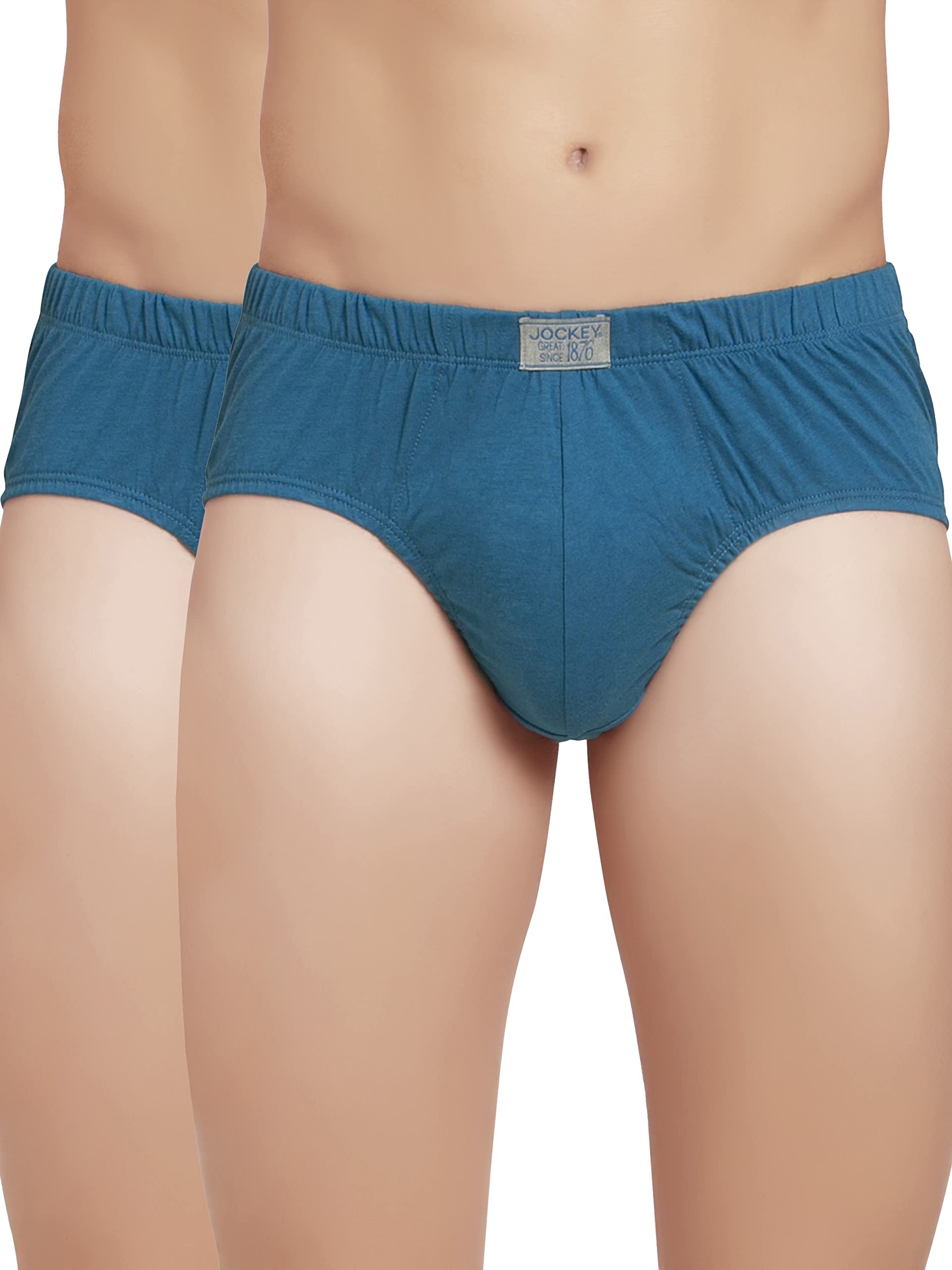 jockey Men's Super Combed Cotton Poco Briefs with Durable concealed waistband (Pack of 2) 8035_Blue Saphire_XL-picture-27