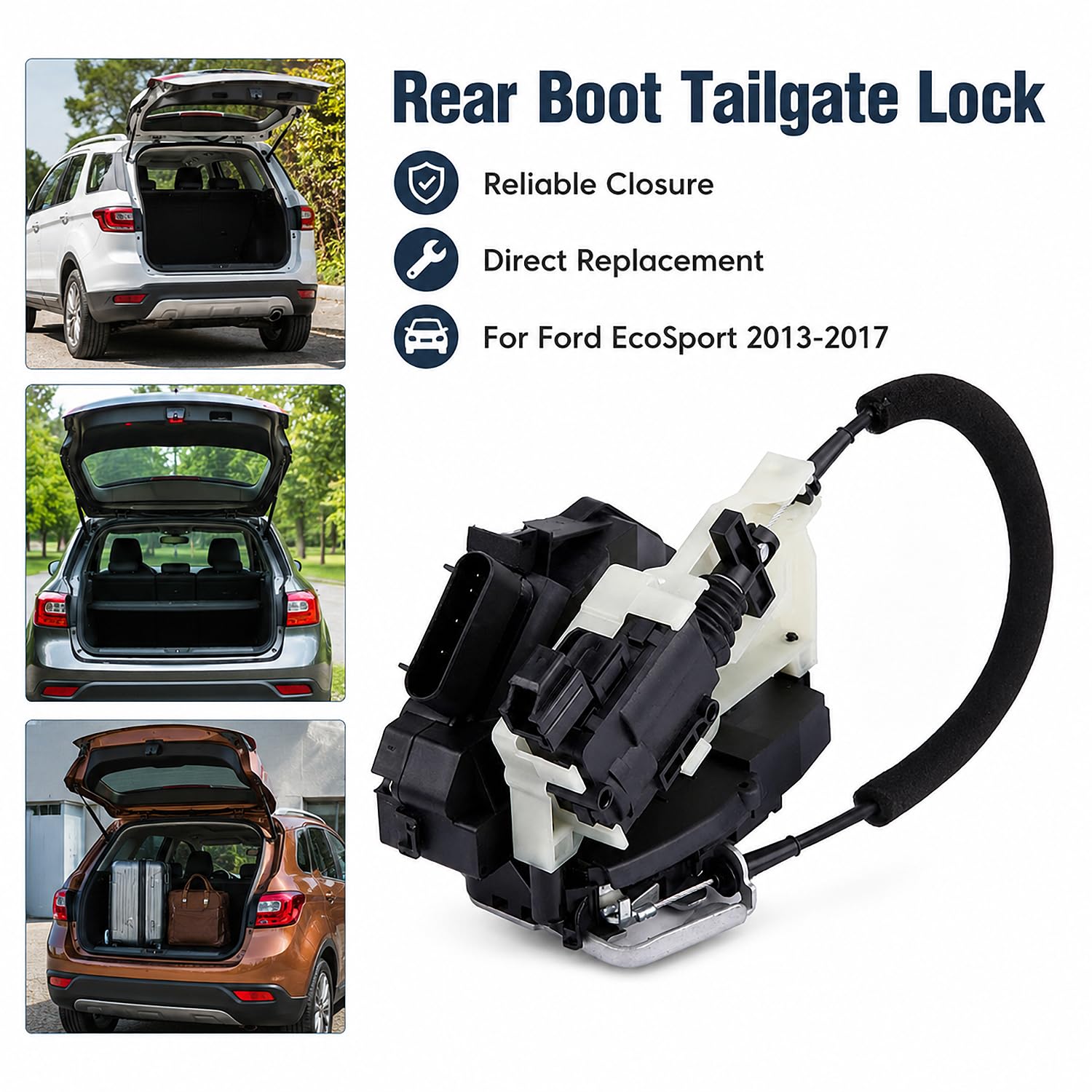 Serratura del portellone posteriore per Ecosport 2013-17, OEM:CN15-A219A-NE Gruppo Chiusura Portellone Posteriore di Ricambio CN1A-5426413-BE, per Ford Eco-Sport 2013/2014/2015/2016/2017