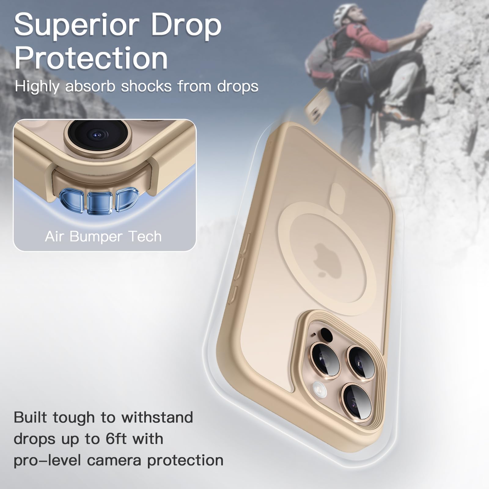 JETech Magnetische Case voor iPhone 13 mini 5,4-Inch Compatibel met