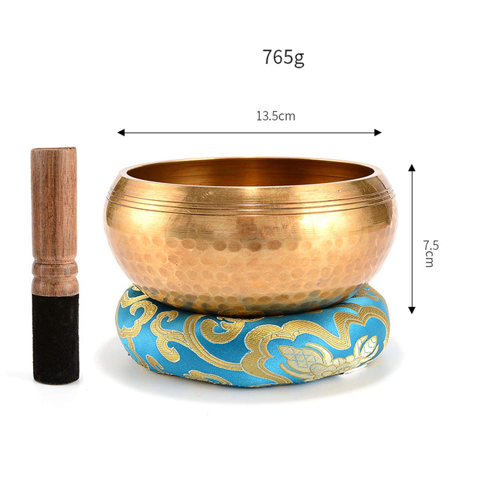 Tibetisches Klangschalen Set Aus Nepal Große Original Tibetische Klangschale Singing Bowl Aus Set Zur Yoga Meditation, Entspannung Und Achtsamkeit Das Ideale Geschenkset,A2