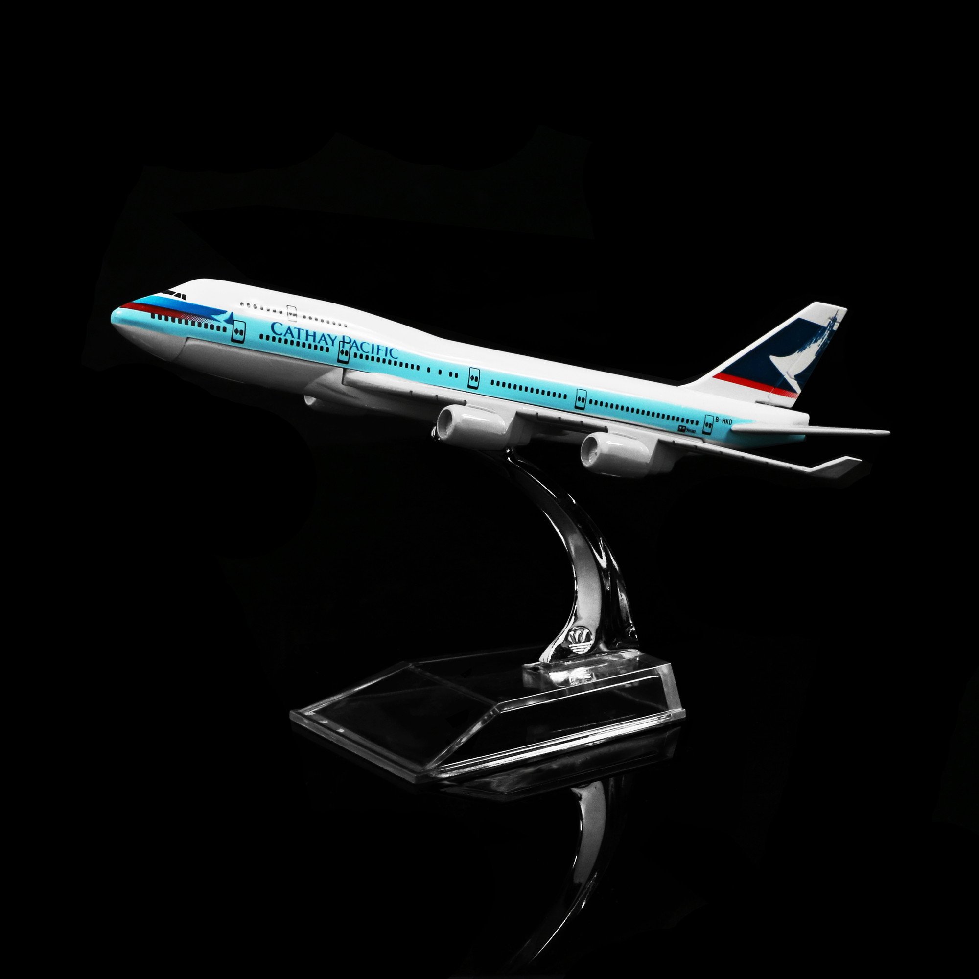 24-Hours Cathay Pacific Airways Boeing 747 Alloy Metal Souvenir Model Airplane