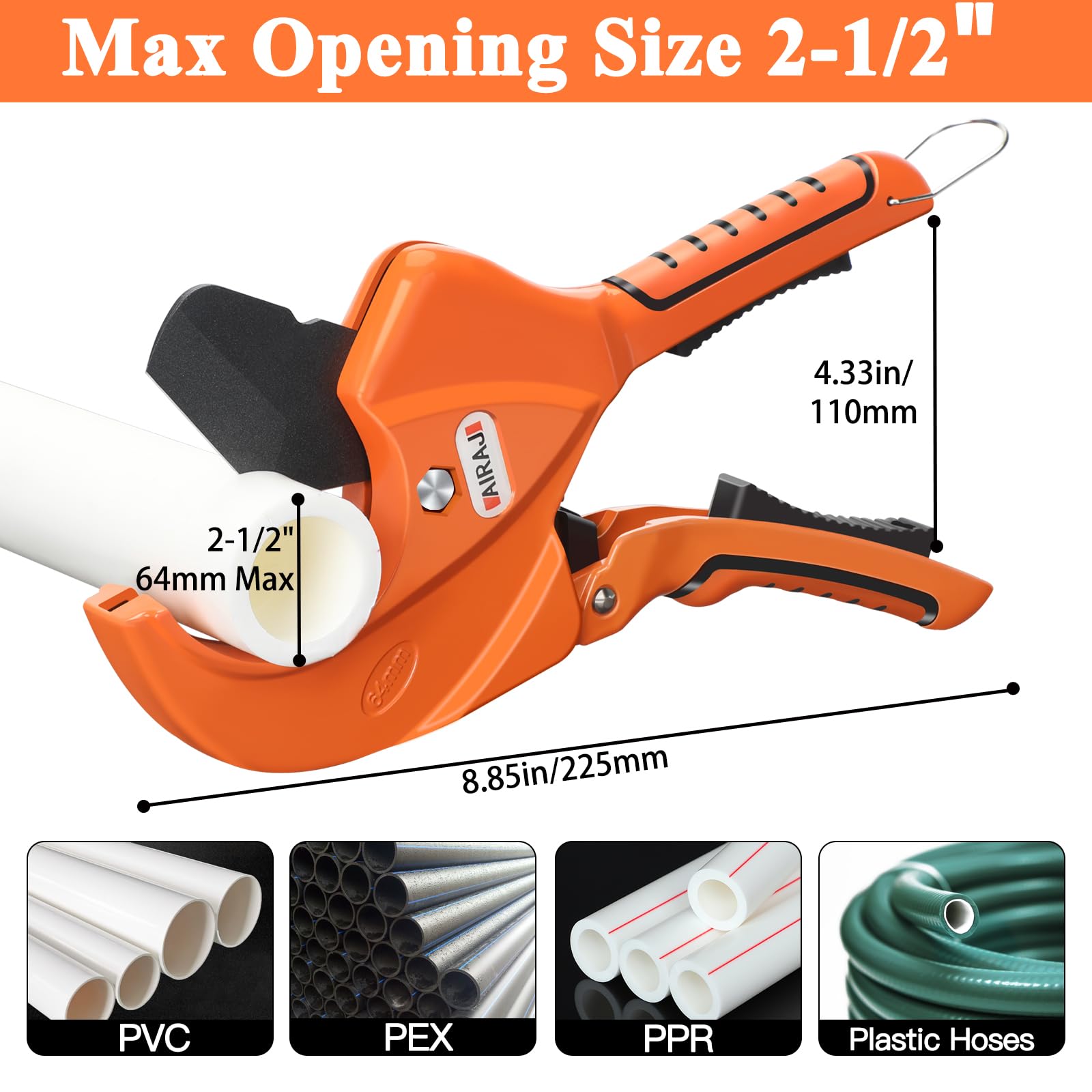 Pvc Cutter 2 Inches Ratcheting Pipe Cutter Ratcheting PVC Pipe Cutter – Cuts Up To 2 Inch ...