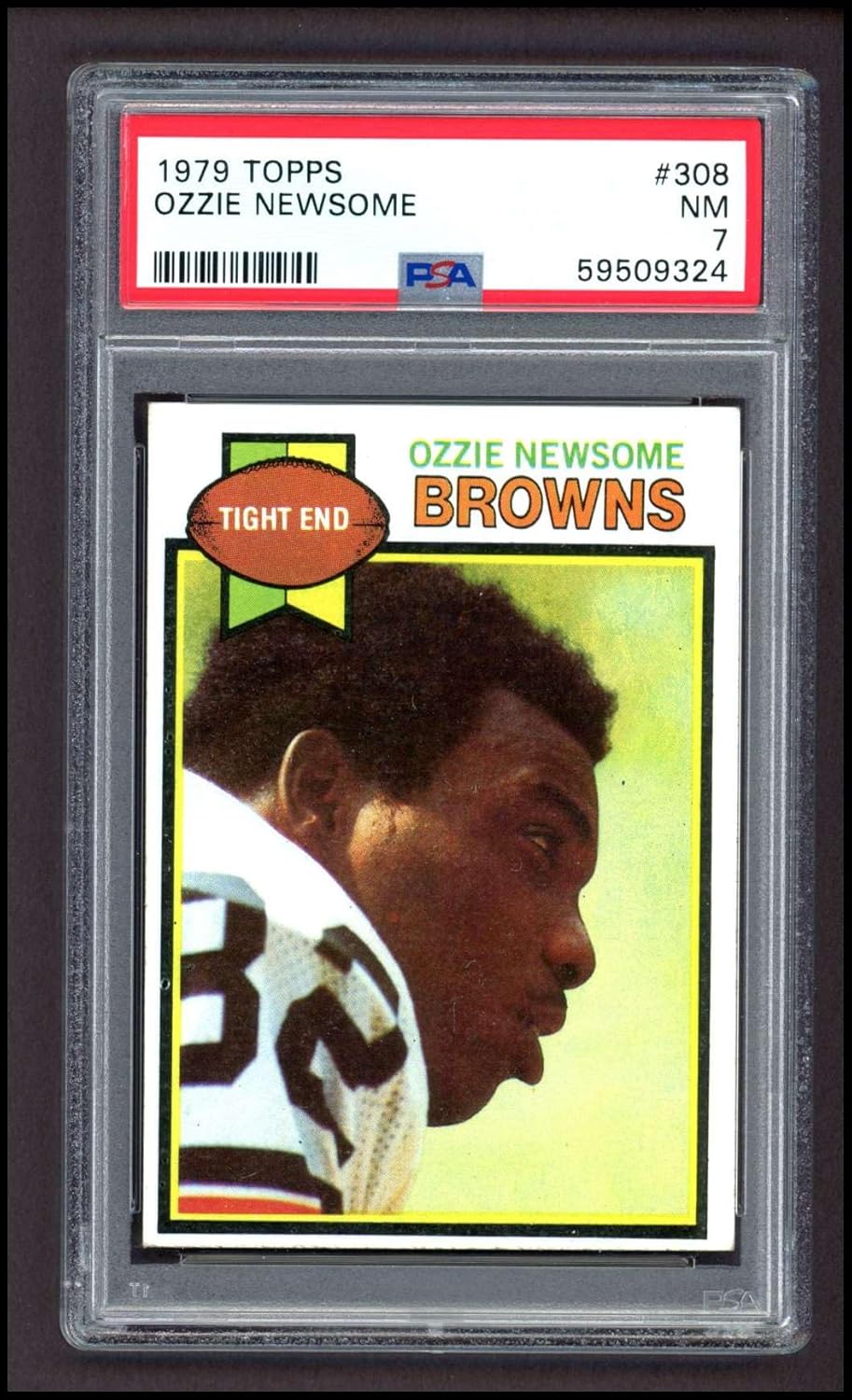 1979 Topps #308 Ozzie Newsome Cleveland Browns-FB (Football Card) PSA PSA 7.00 Browns-FB Alabama