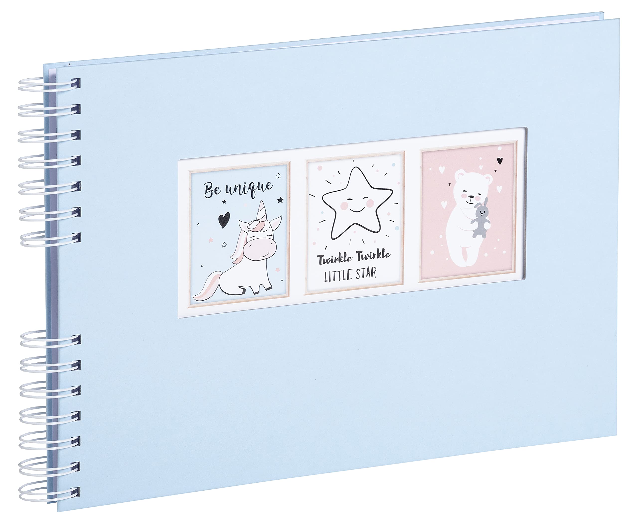 Exacompta Scrap-Addict Spiral Scrapbook Kit - Pastel Blue - 50 Pages