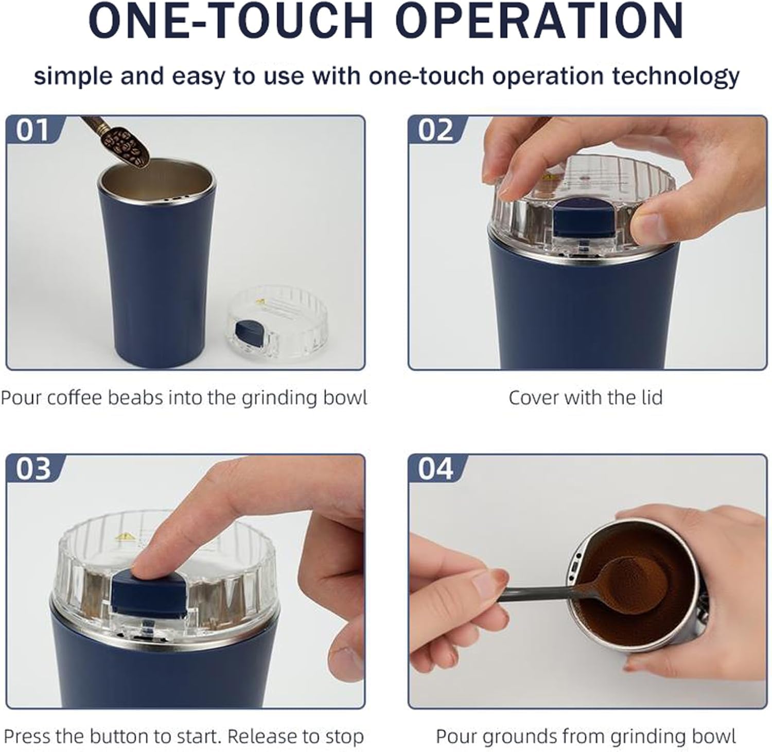 BRIXELL Mini Electric Grinder - Coffee & Spice -5