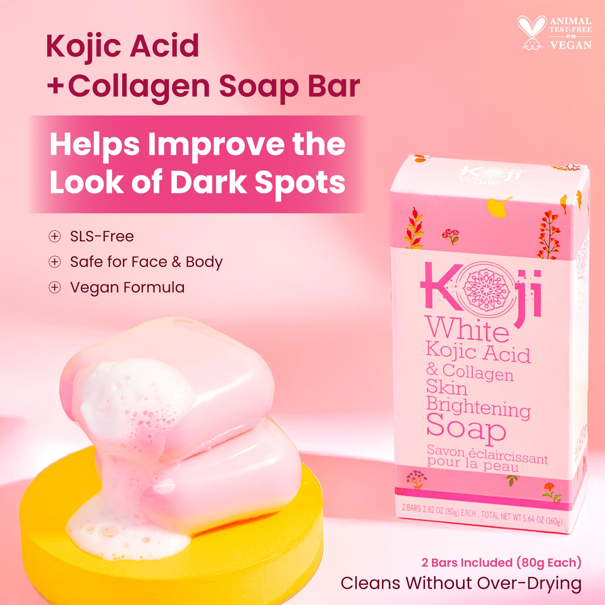 koji white kojic acid & glutathione skin brightening soap Kojic Acid & Glutathione Skin Brightening Soap main image 0