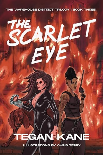 Cover of The Scarlet Eye: A Sapphic Dystopian Romance about Desire, Defiance, and Revolution (The Warehouse District Trilogy) by Tegan Kane