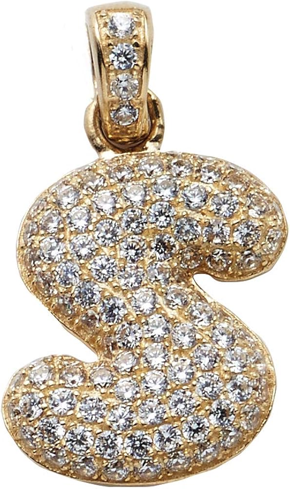 LoveBling 10Kイエローゴールド イニシャルチャーム ペンダントトップ LoveBling 10Kイエローゴールド イニシャルチャーム ペンダント