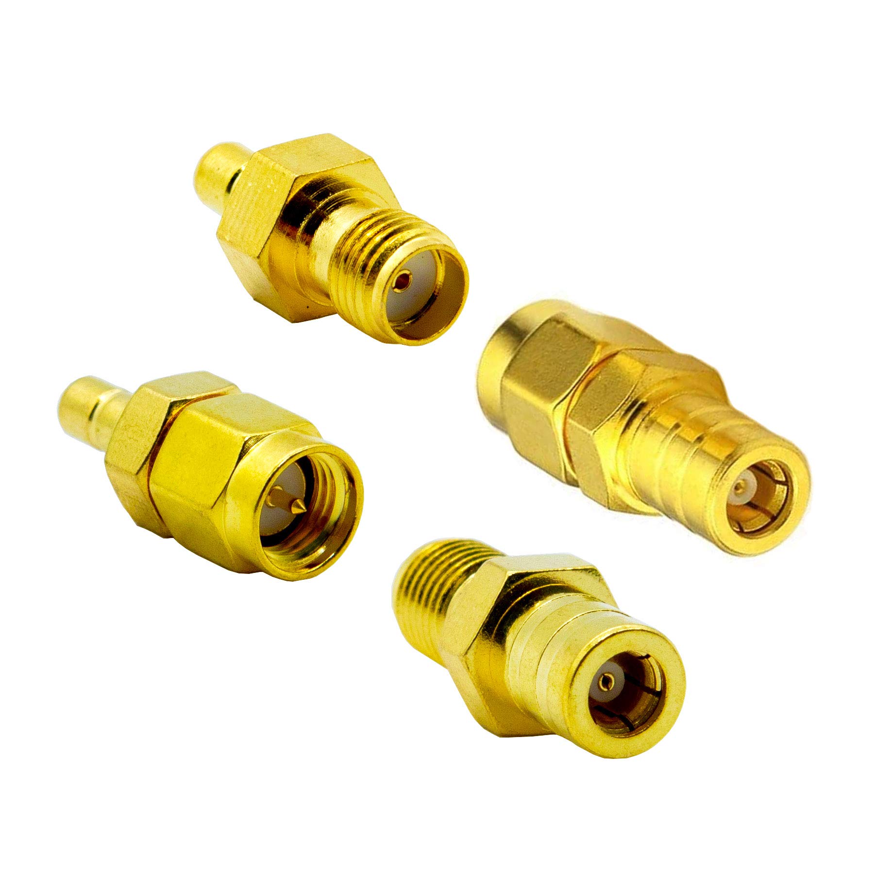 VecysDAB Radio Antenna Adapter SMA to SMB Adapter kit 4 type SMA Adapter SMB Adapter for DAB DAB+ Car Radio Antenna 4G LTE WIFI WLAN Wireless GPS System