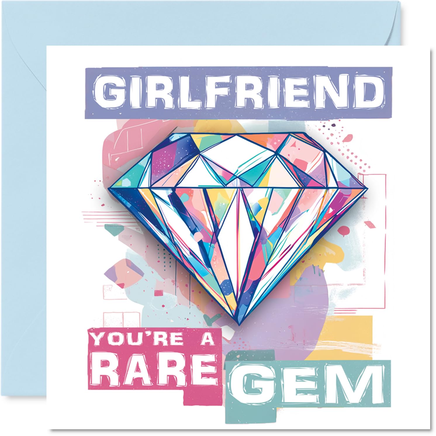 Girlfriend Anniversary Card, Youre a Rare Gem