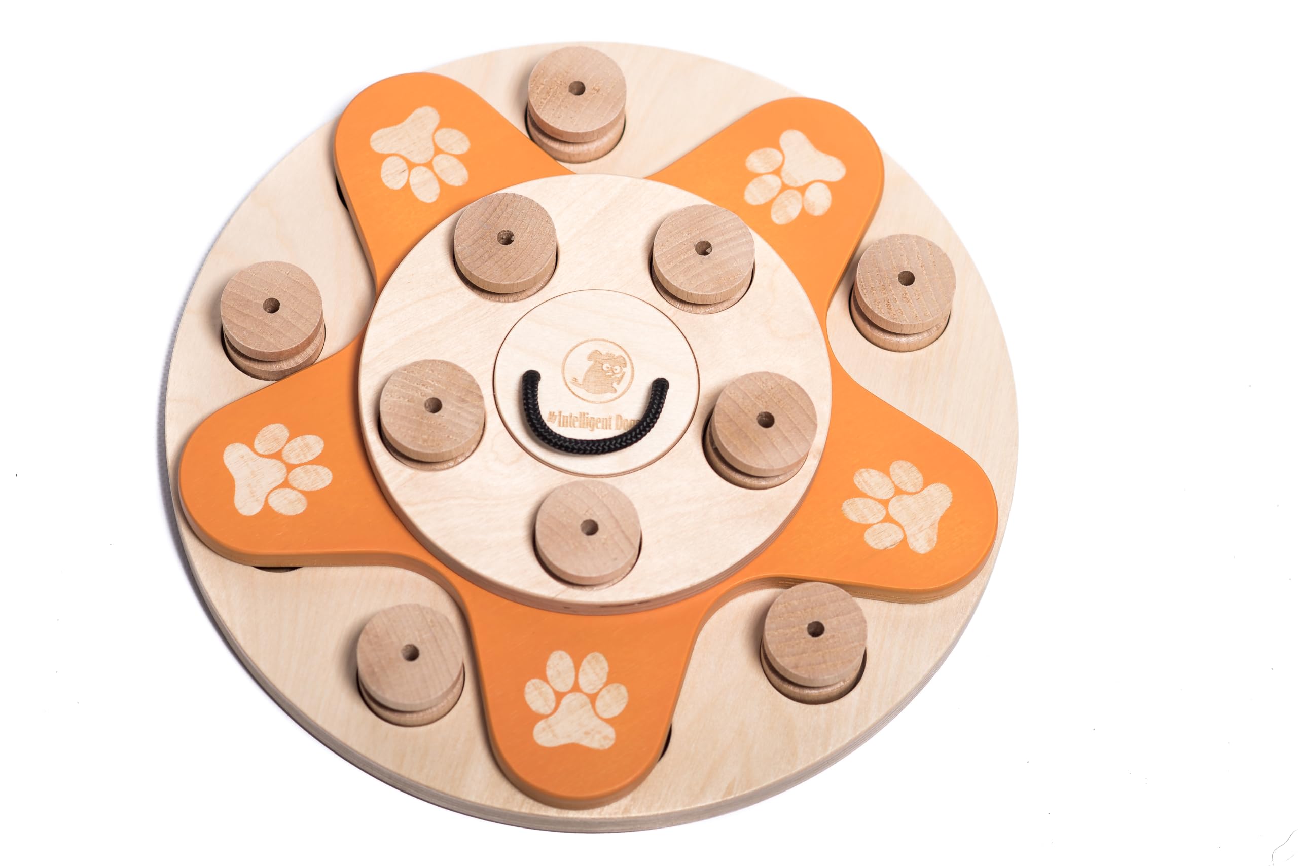 My Intelligent Dogs Dog's Flower Interactive Wooden Dog Toy, Intelligent Toy for Dogs