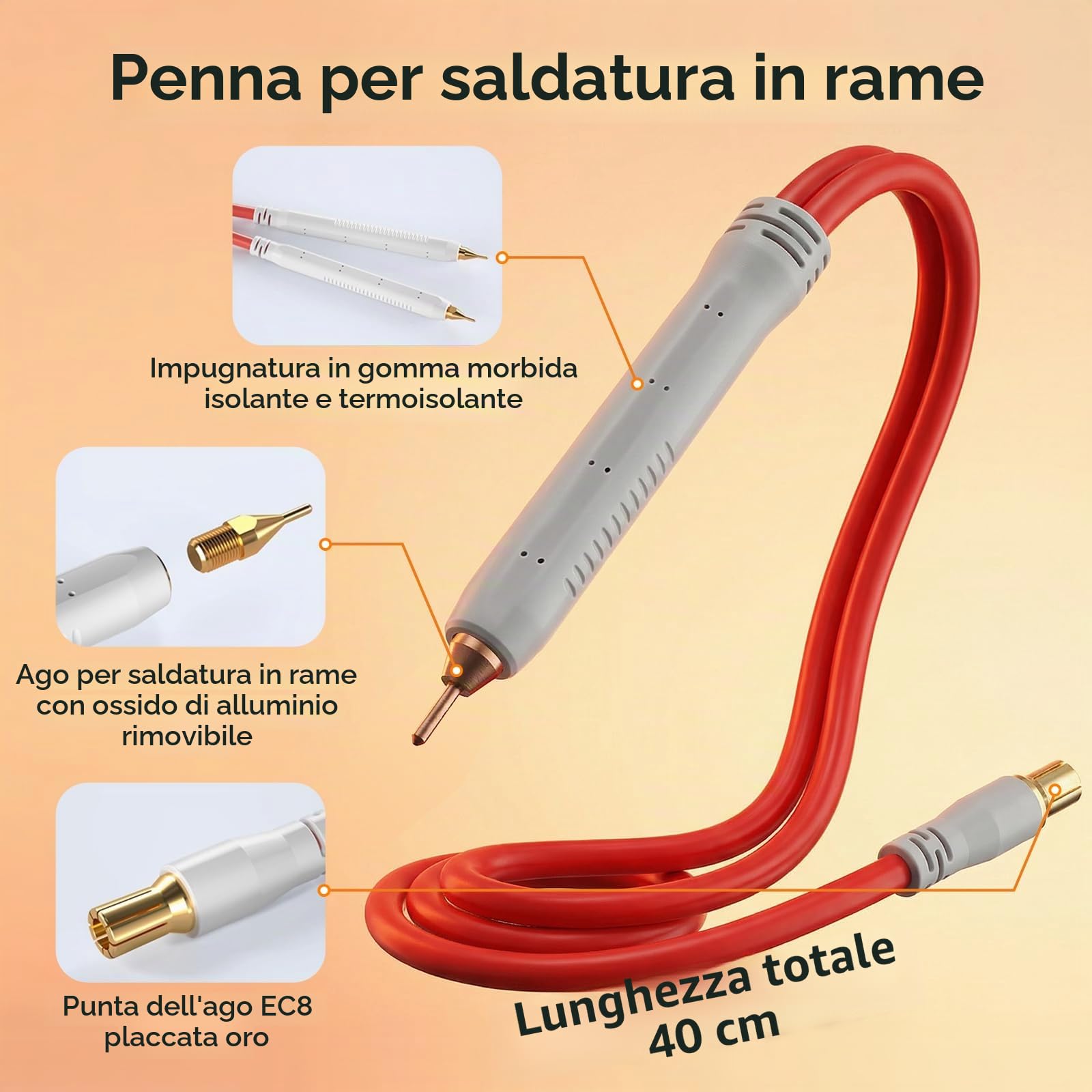 Bonvoisin Saldatore a Punti, con 11000mAh Batteria Ricaricabile, 70 Marce Regolabili, per Strisce di Ferro/Acciaio Inossidabile/Nickel da 0,1-0,3mm, con Penna per Saldatura da 40cm (EU)