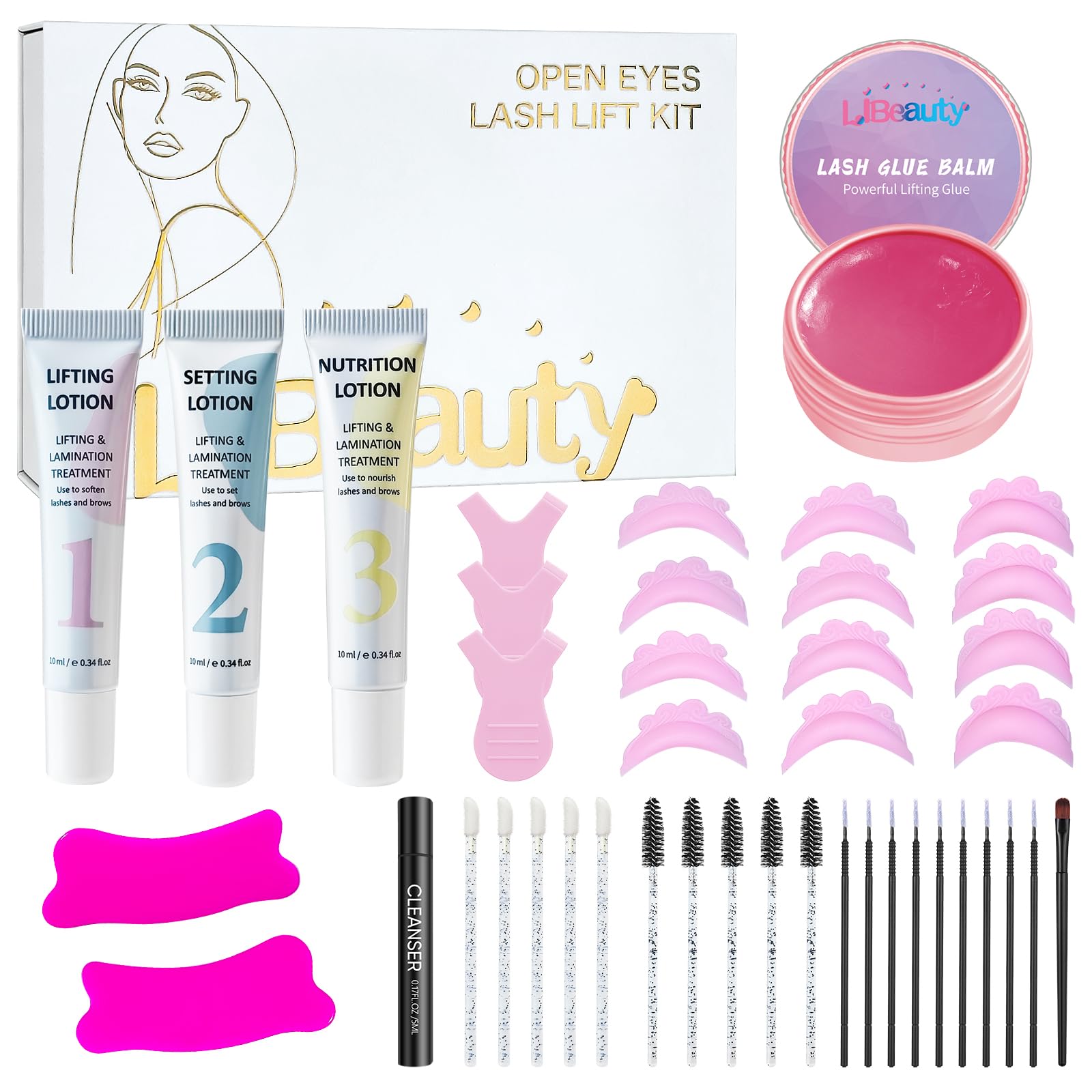 Amazon.com: Libeauty Lash Lift Kit with Lash Glue Balm, Open-eye