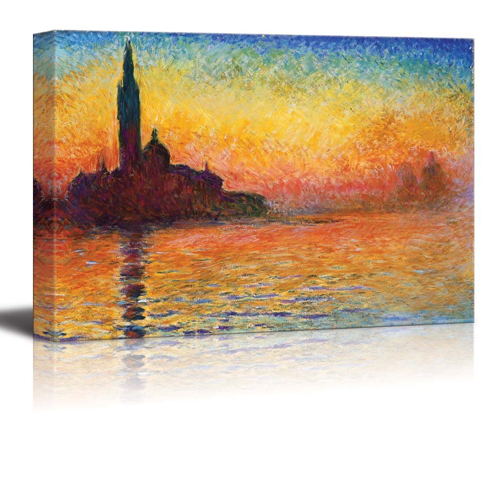 Amazon.co.jp: wall26 – San Giorgio Maggiore at Dusk by Claude 