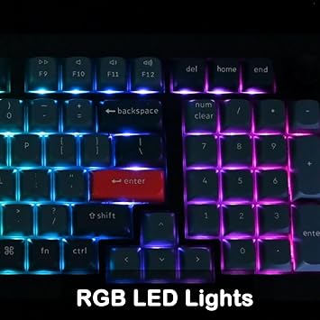 Keychron V5 Max Custom Wirless Mechanical Keyboard, 2.4 GHz/Bluetooth/Wired 3-Mode 100 Keys RGB Backlight QMK/VIA Programmable Macro, Hot-Swap Gateron Jupiter Red Switch PBT Keycaps for Mac Windows