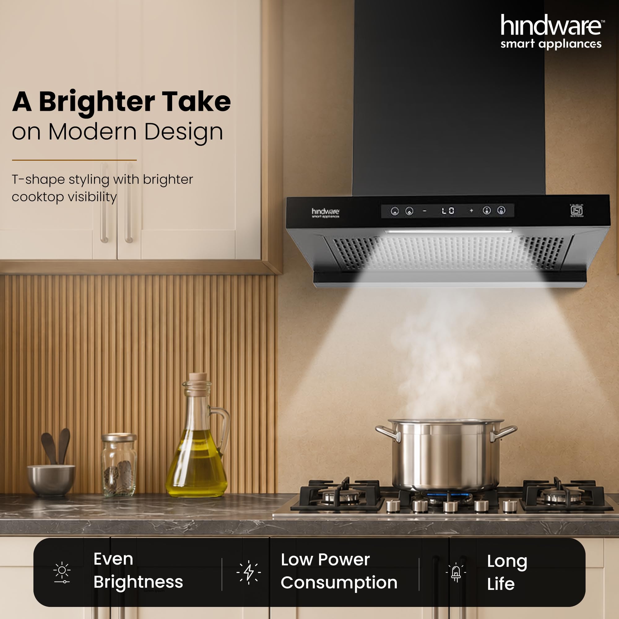 Hindware Regina Kitchen Chimney - Powerful & Filterless -6