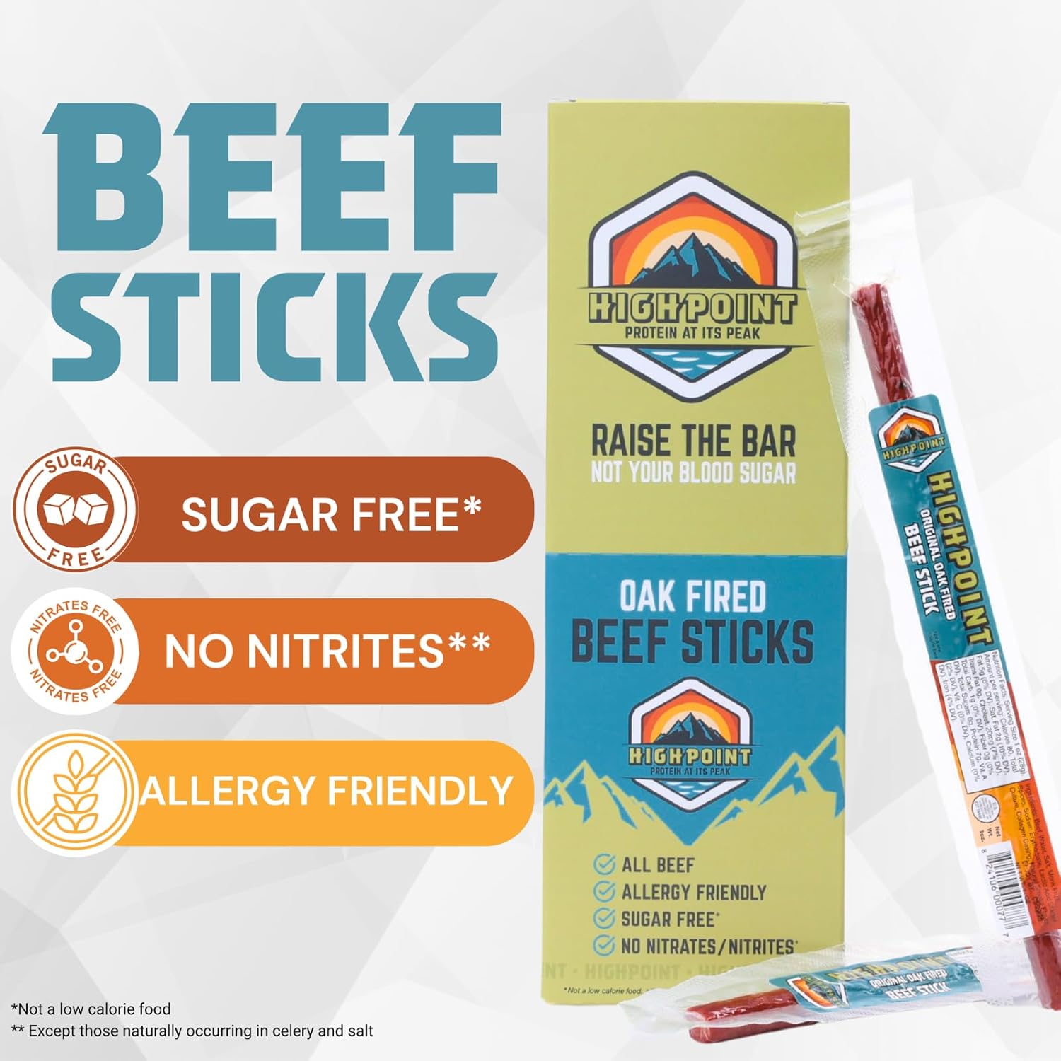Highpoint Protein Sizzling HOT Beef Stick, 20 CT (Pack of 1)