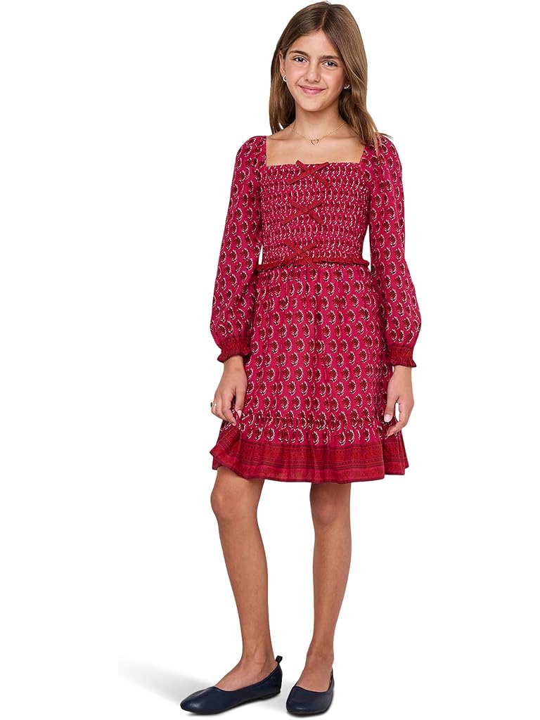 Pink Vineyard Vines Lena Smocked Dress (Toddler/Little Kid/Big Kid)