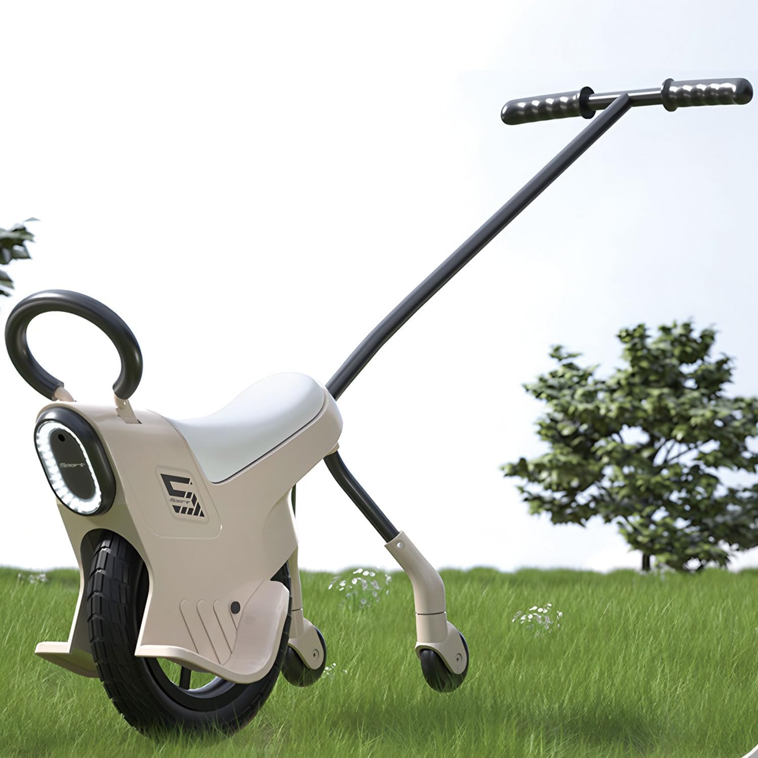 Monocycle à Pousser pour Enfants, Tricycle 2 en 1 pour Tout-Petits, Voiture D'éQuilibre à Pousser pour Parents Et Enfants, pour L'IntéRieur Et L'ExtéRieur